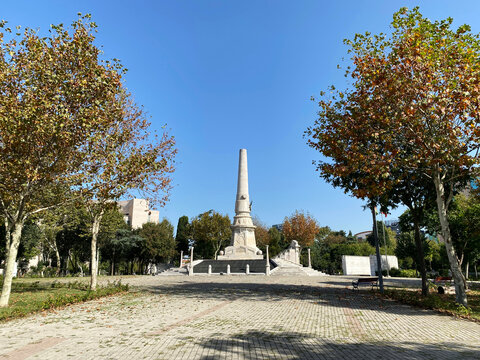 The tombs of Grand Viziers Mahmet Sevket Pasha, Talat Pasha, Mithat Pasha and Minister of War Enver Pasha are located around the Abide-i H&uuml;rriyet Monument in Istanbul, Turkey.