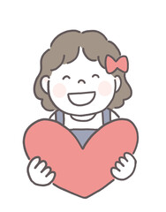 ハートを持った女の子