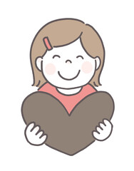 ハートを持った女の子