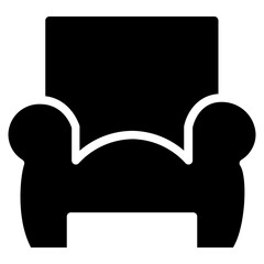 sofa glyph icon