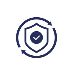 insurance renewal icon on white