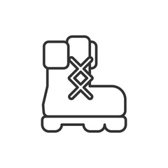 Boot icon. Outfits symbol modern, simple, vector, icon for website design, mobile app, ui. Vector Illustration