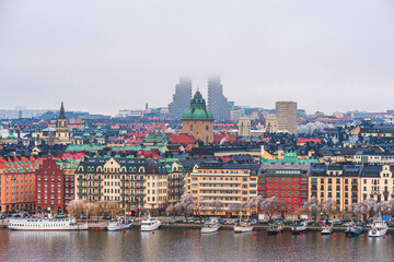 Stockholm, Sweden's capital city in winter