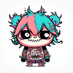 Funny Cute Monster Illustration [AI Generated]