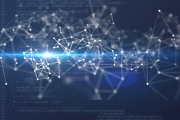 futuristic technology abstract blue color background