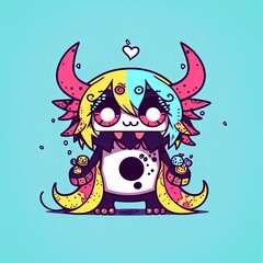Funny Cute Monster Illustration [AI Generated]