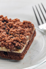 still lfe of cocoa cream cheese cake