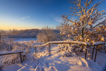Nine Mills Viewpoint near Hnanice, NP Podyji, Southern Moravia, Czech Republic