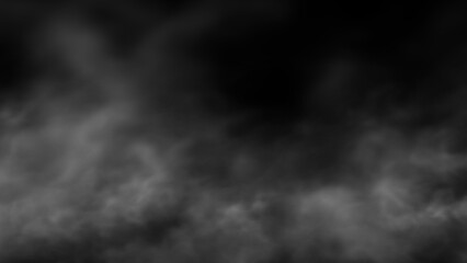 Abstract Smoke on black Background