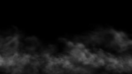 Abstract Smoke on black Background
