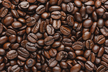 Coffee beans texture.