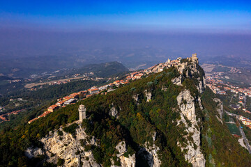 San Marino in Italy with Drone