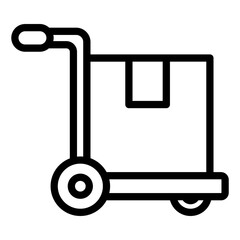 trolley outline icon