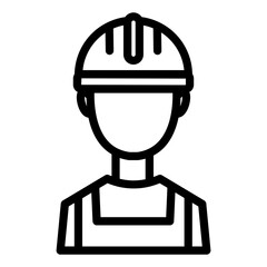 worker man outline icon