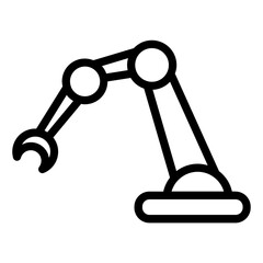 robot arm outline icon