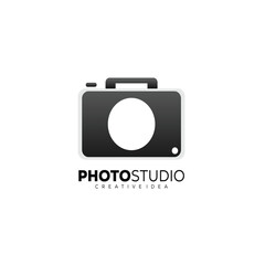 camera logo design photo studio template