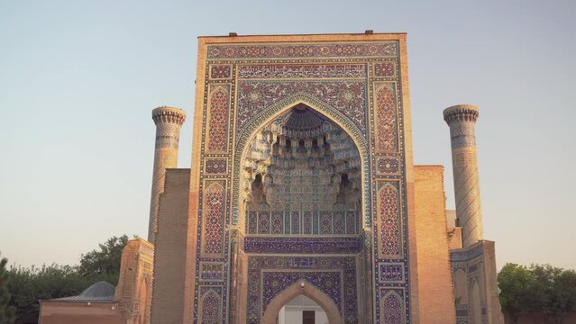 Exterior of the Gur-e-Amir (Guri Amir) in Samarkand, Uzbekistan