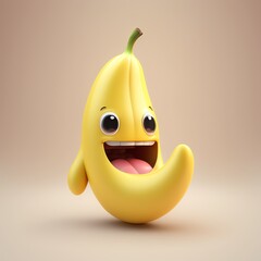 Cute banana character 