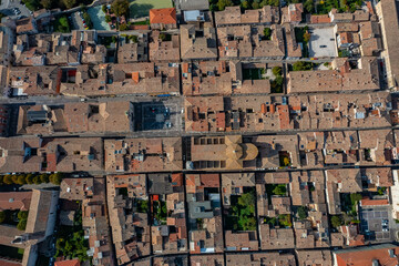 Cagli in Italy Aerial View