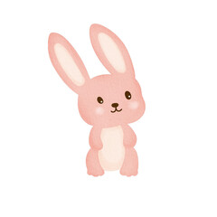 cute rabbit animal watercolor