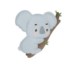 cute koala animal watercolor