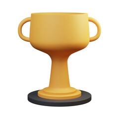 winner trophy 3d icon ecommerce