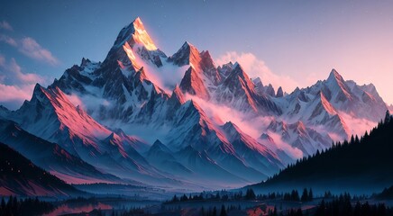 Sunrise over the mountains [AI Generated]