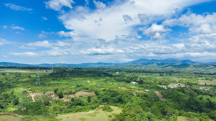 Fototapeta na wymiar High angle View of tropical forest