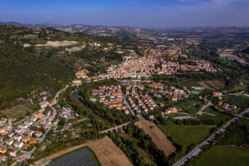 Fossombrone in Italy with Drone | Luftbilder vom Dorf Fossombrone in Italien