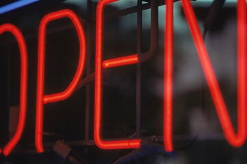 Neon sign, Seattle, Washington, USA.