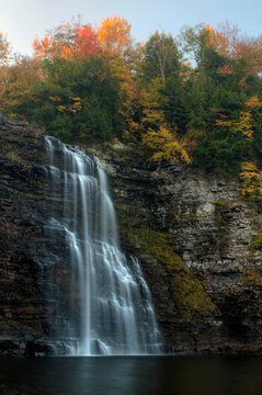Salmon River Falls in autumn, New York, USA