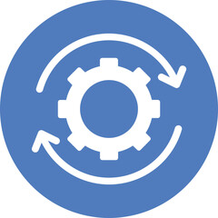 Chain, cog chain  Vector Icon which can easily modify or edit

