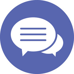 Chat balloon, chat bubble  Vector Icon which can easily modify or edit

