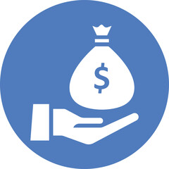 Dollar, earning  Vector Icon which can easily modify or edit

