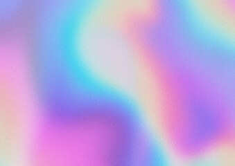 太陽光が反射した虹色グラデーションのホログラム背景