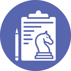 Business strategy, chess Vector Icon which can easily modify or edit

