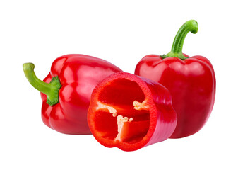 red pepper on transparent png