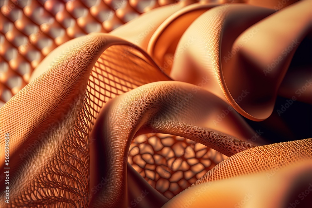 Poster textile with a very small openings generative ai