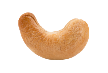 Roasted cashew nuts isolated on transparent png
