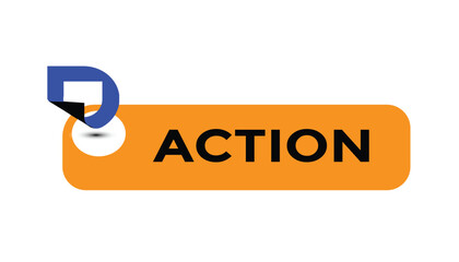 Action button web banner templates. Vector Illustration
