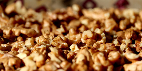 cracked walnuts
