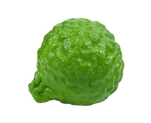 bergamot or kaffir isolated on transparent png
