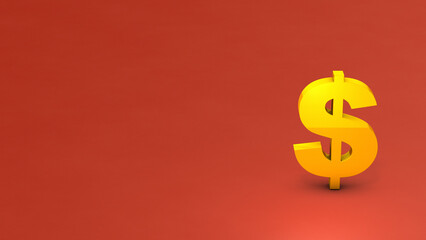 ドルの通貨記号。経済と金融のシンボル。