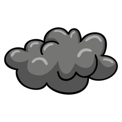 Grey Cloud Dark Cloud Cool Illustration Doodle Drawing