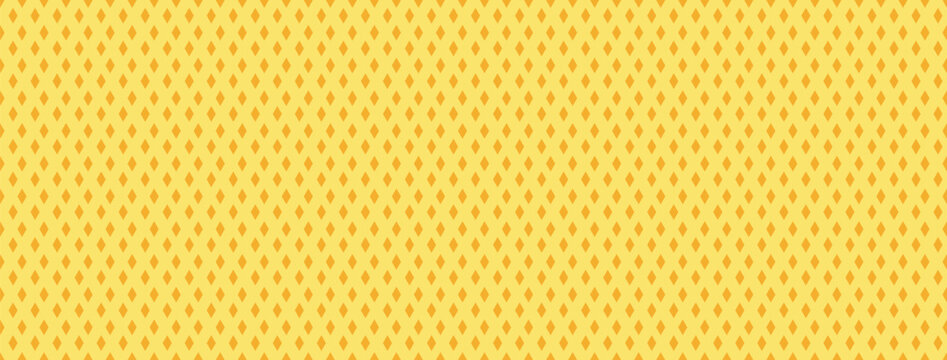 Yellow geometric pattern of many diamonds for texture, textiles, backgrounds, banners and creative design