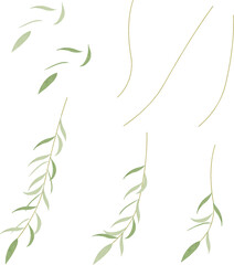 柳のイラスト © エコ