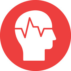 Disorder, head Vector Icon
