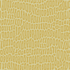 Crocodile skin. Seamless modern Abstract pattern. Beige vector illustration for printing, fabric, textiles and simple backgrounds. An ornament made of stylized alligator skin
