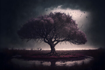 Fototapeta na wymiar The Gloomy Tree
