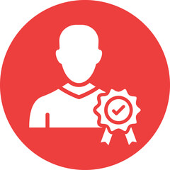 Avatar, badge Vector Icon

